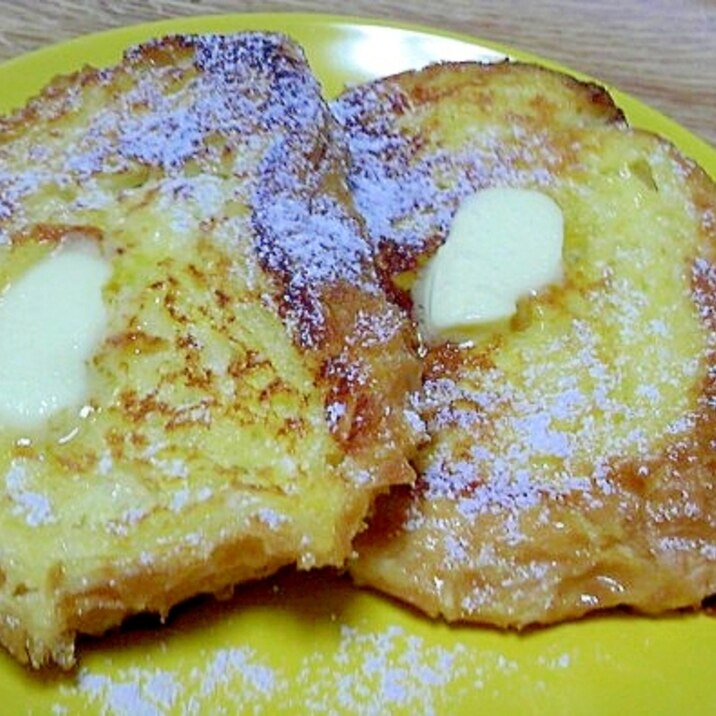 フランスパンでフレンチトースト